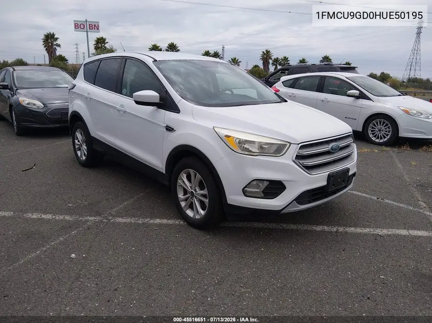 2017 Ford Escape Se VIN: 1FMCU9GD0HUE50195 Lot: 45516651