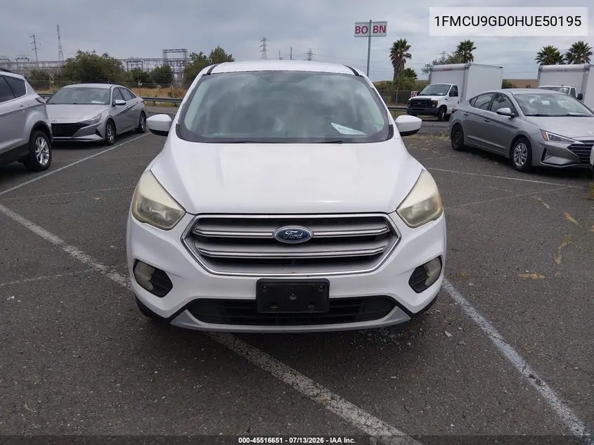 2017 Ford Escape Se VIN: 1FMCU9GD0HUE50195 Lot: 45516651