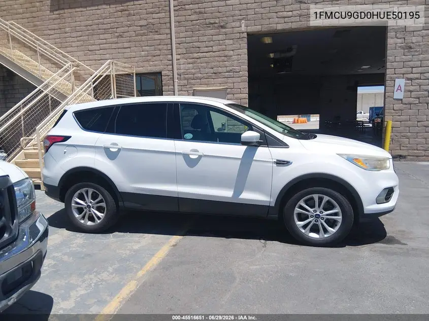 2017 Ford Escape Se VIN: 1FMCU9GD0HUE50195 Lot: 45516651
