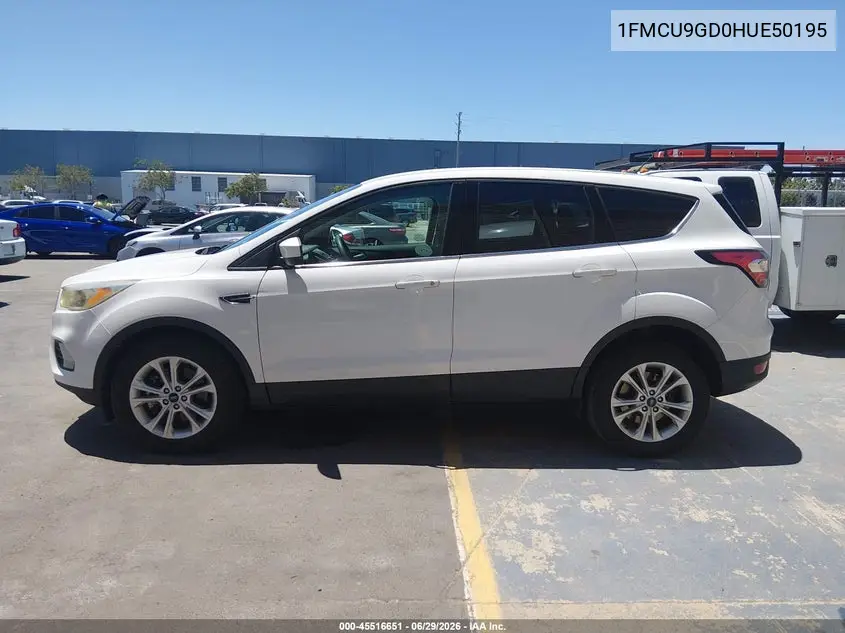 2017 Ford Escape Se VIN: 1FMCU9GD0HUE50195 Lot: 45516651