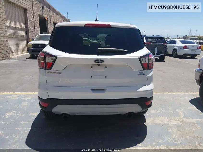 2017 Ford Escape Se VIN: 1FMCU9GD0HUE50195 Lot: 45516651