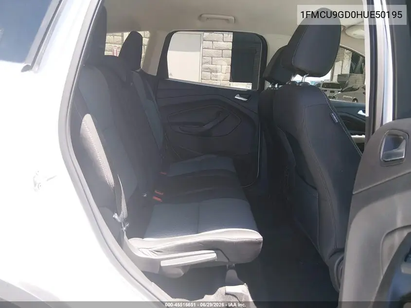2017 Ford Escape Se VIN: 1FMCU9GD0HUE50195 Lot: 45516651