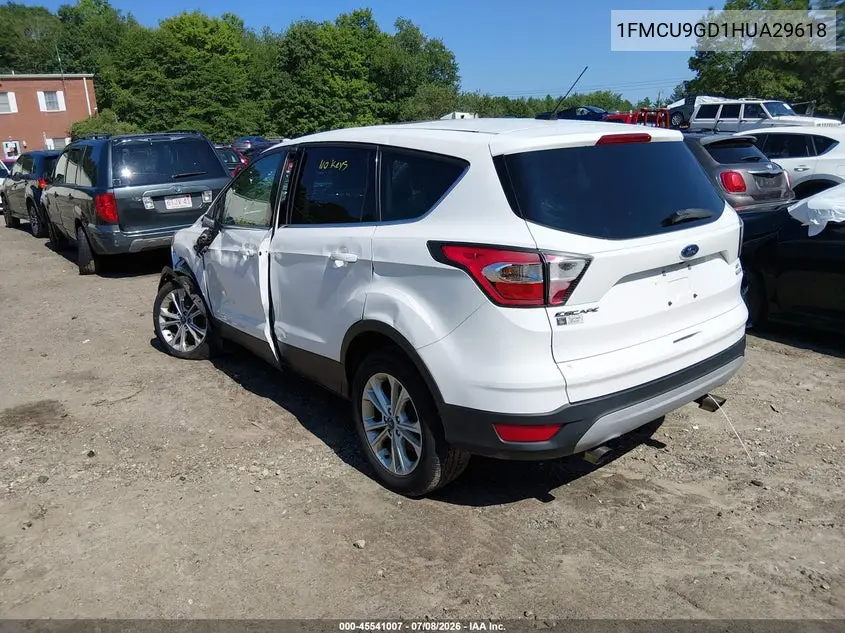 2017 Ford Escape Se VIN: 1FMCU9GD1HUA29618 Lot: 45541007
