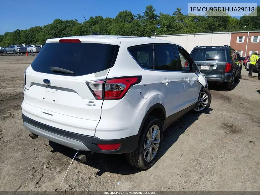 2017 Ford Escape Se VIN: 1FMCU9GD1HUA29618 Lot: 45541007