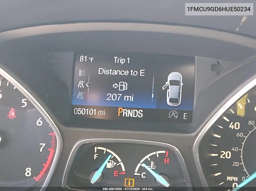 2017 Ford Escape Se VIN: 1FMCU9GD6HUE50234 Lot: 45615558