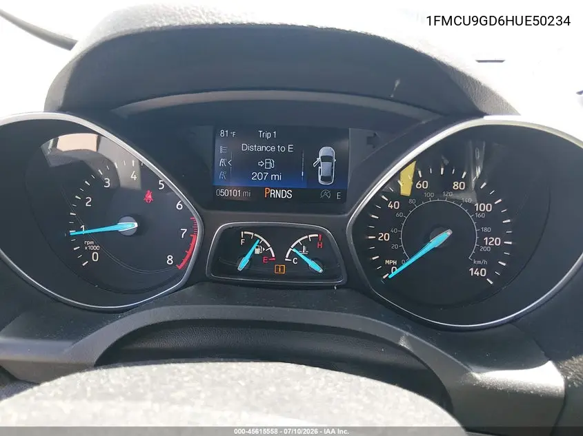 2017 Ford Escape Se VIN: 1FMCU9GD6HUE50234 Lot: 45615558