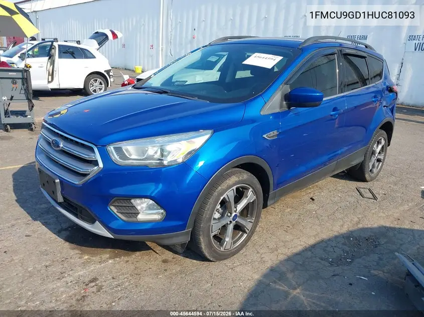 1FMCU9GD1HUC81093 2017 Ford Escape Se