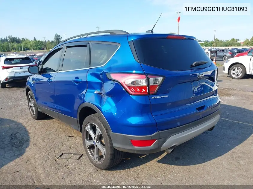 1FMCU9GD1HUC81093 2017 Ford Escape Se