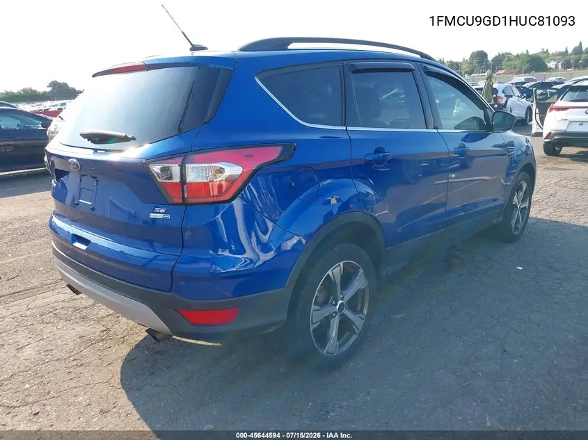 1FMCU9GD1HUC81093 2017 Ford Escape Se