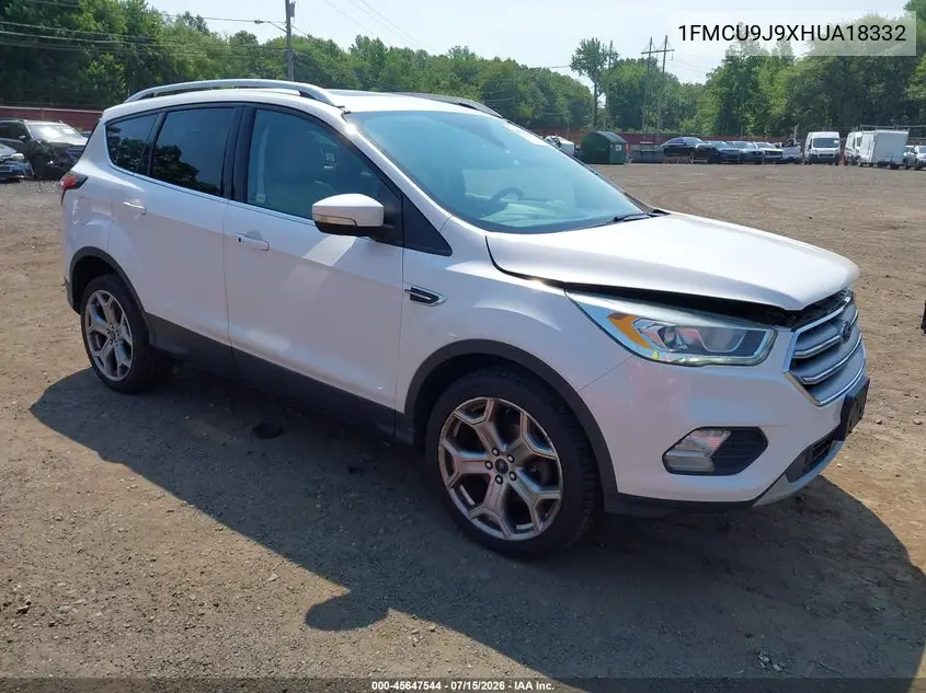 2017 Ford Escape Titanium VIN: 1FMCU9J9XHUA18332 Lot: 45647544
