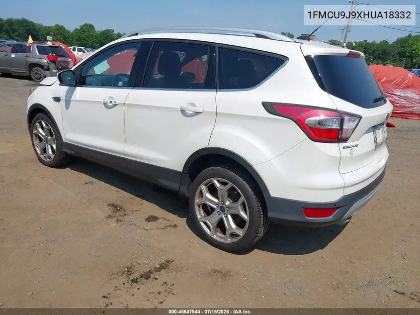 2017 Ford Escape Titanium VIN: 1FMCU9J9XHUA18332 Lot: 45647544