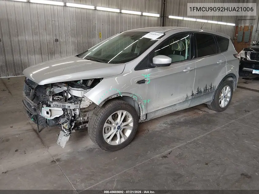 2017 Ford Escape Se VIN: 1FMCU9G92HUA21006 Lot: 45685692