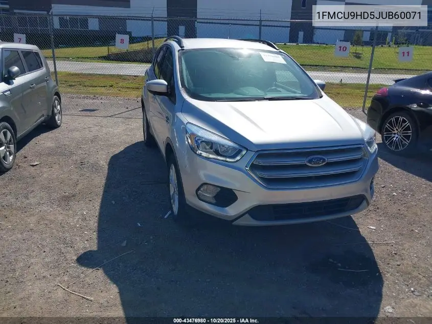 1FMCU9HD5JUB60071 2018 Ford Escape Sel
