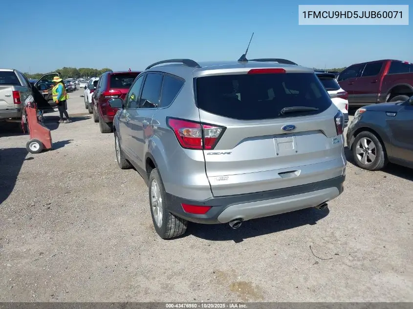 1FMCU9HD5JUB60071 2018 Ford Escape Sel