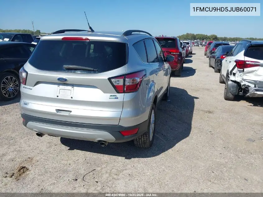 1FMCU9HD5JUB60071 2018 Ford Escape Sel