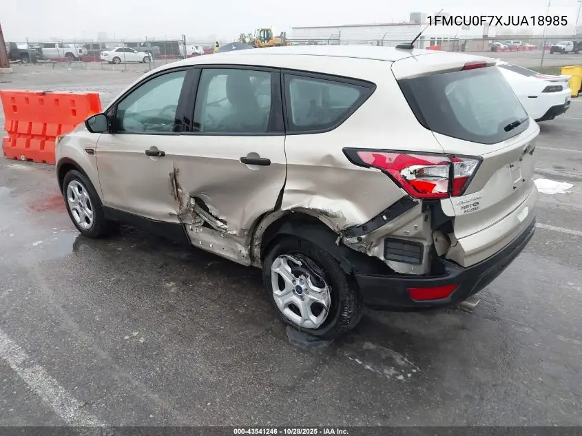 1FMCU0F7XJUA18985 2018 Ford Escape S