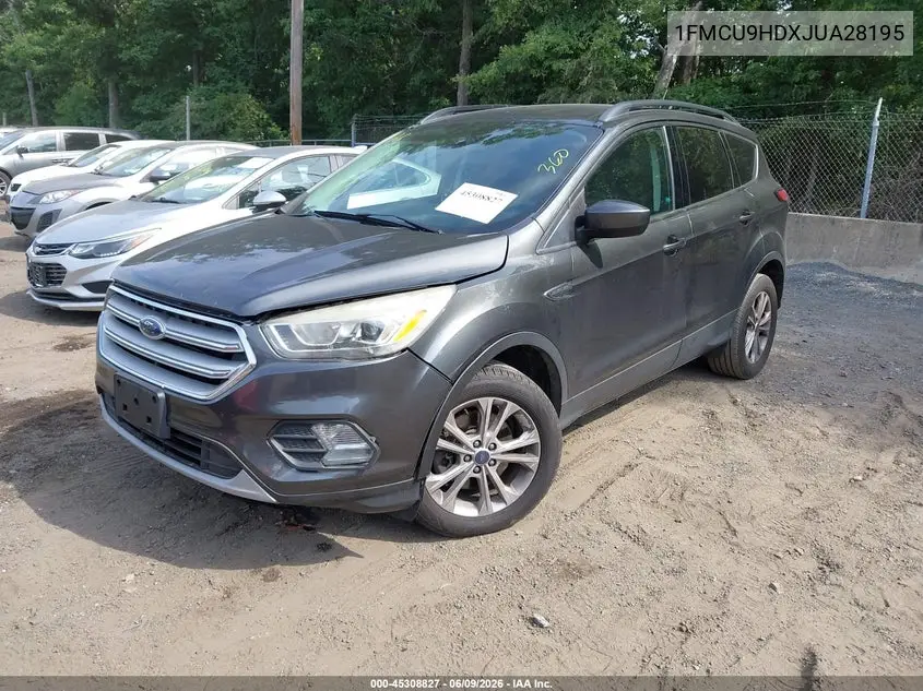 2018 Ford Escape Sel VIN: 1FMCU9HDXJUA28195 Lot: 45308827