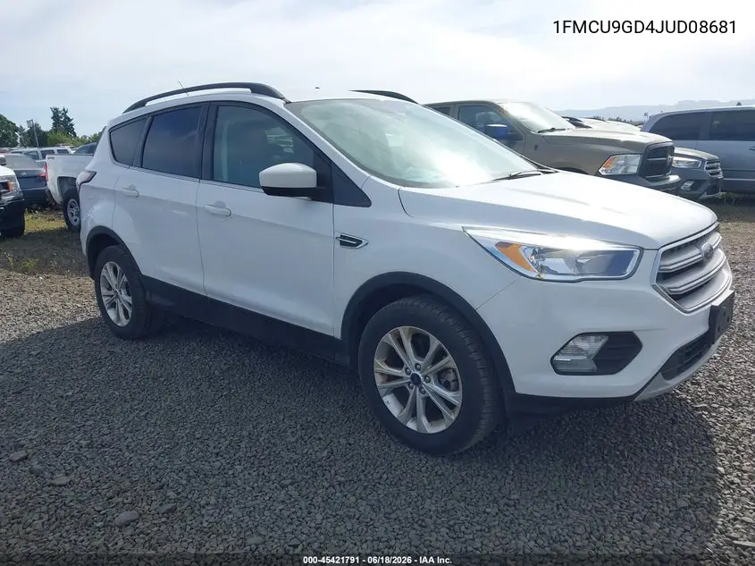 2018 Ford Escape Se VIN: 1FMCU9GD4JUD08681 Lot: 45421791