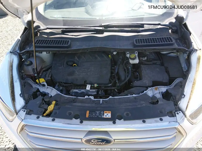 2018 Ford Escape Se VIN: 1FMCU9GD4JUD08681 Lot: 45421791