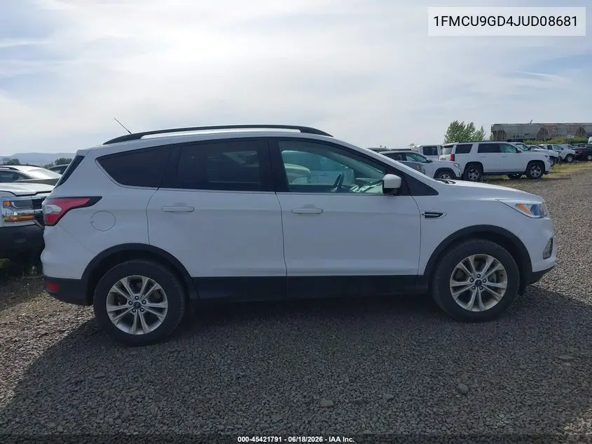 2018 Ford Escape Se VIN: 1FMCU9GD4JUD08681 Lot: 45421791