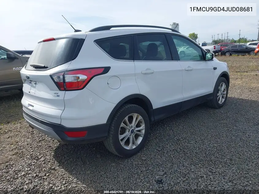 2018 Ford Escape Se VIN: 1FMCU9GD4JUD08681 Lot: 45421791