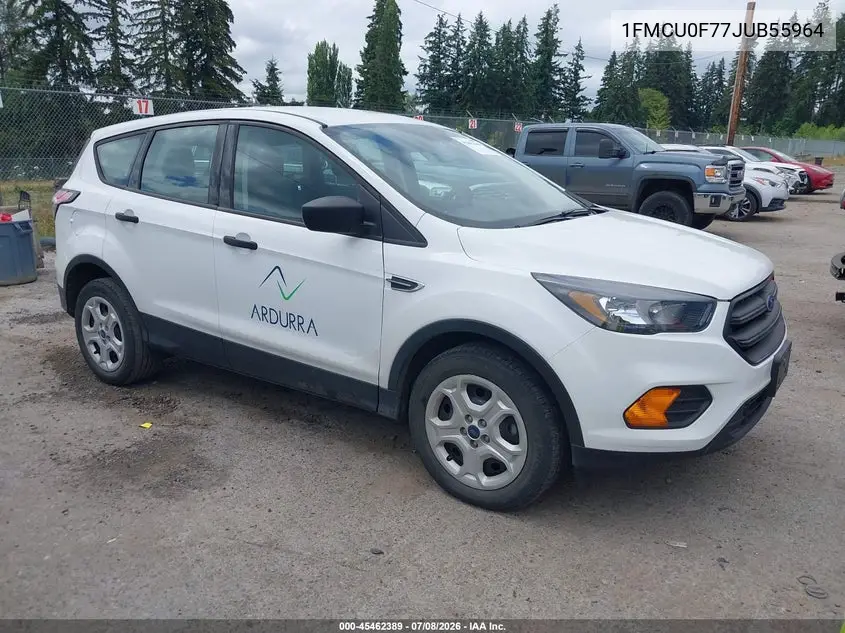 2018 Ford Escape S VIN: 1FMCU0F77JUB55964 Lot: 45462389