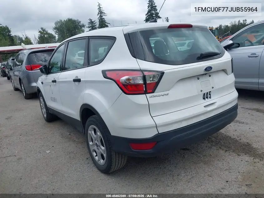 2018 Ford Escape S VIN: 1FMCU0F77JUB55964 Lot: 45462389