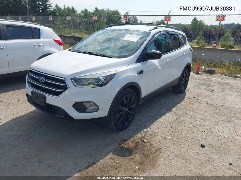 2018 Ford Escape Se VIN: 1FMCU9GD7JUB30331 Lot: 45553176
