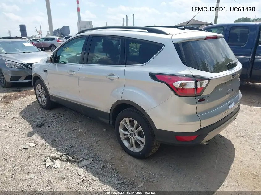 2018 Ford Escape Se VIN: 1FMCU0GD1JUC61430 Lot: 45694551