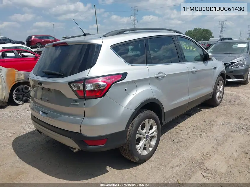 2018 Ford Escape Se VIN: 1FMCU0GD1JUC61430 Lot: 45694551