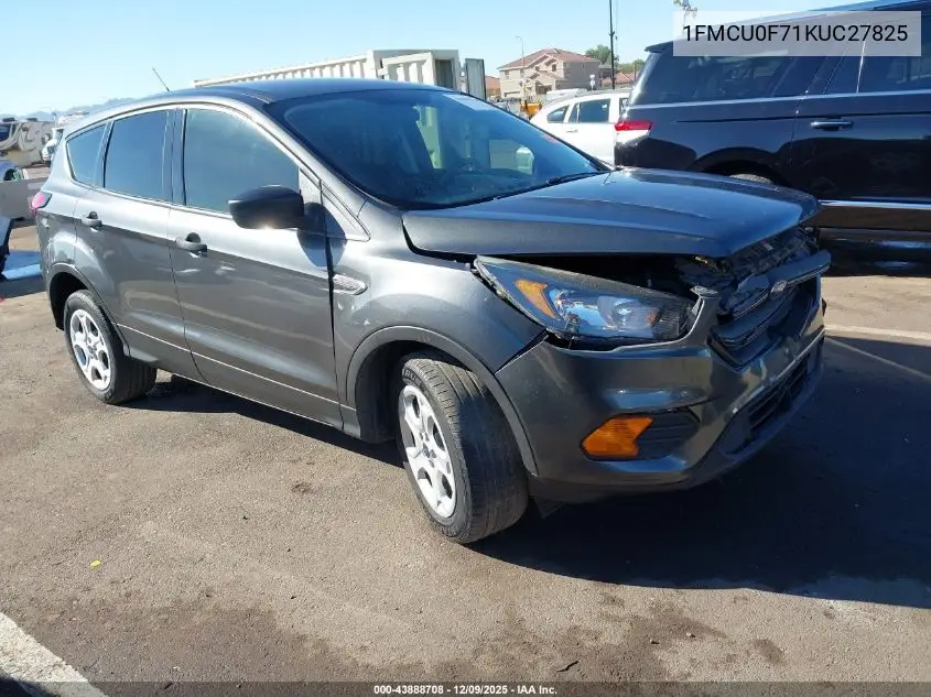 1FMCU0F71KUC27825 2019 Ford Escape S