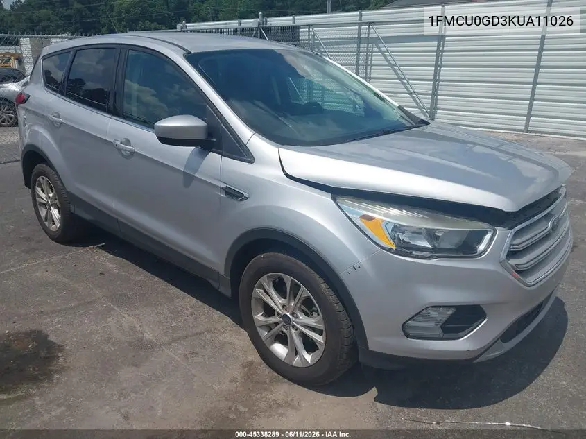 1FMCU0GD3KUA11026 2019 Ford Escape Se
