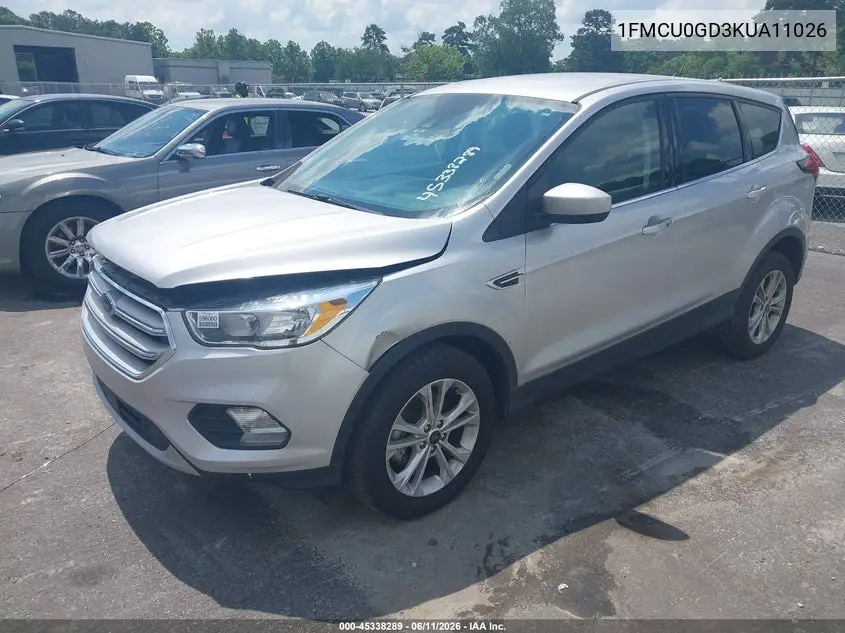 1FMCU0GD3KUA11026 2019 Ford Escape Se
