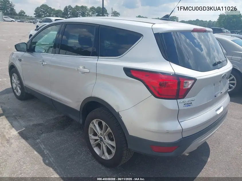 1FMCU0GD3KUA11026 2019 Ford Escape Se