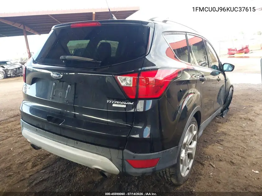 2019 Ford Escape Titanium VIN: 1FMCU0J96KUC37615 Lot: 45598060