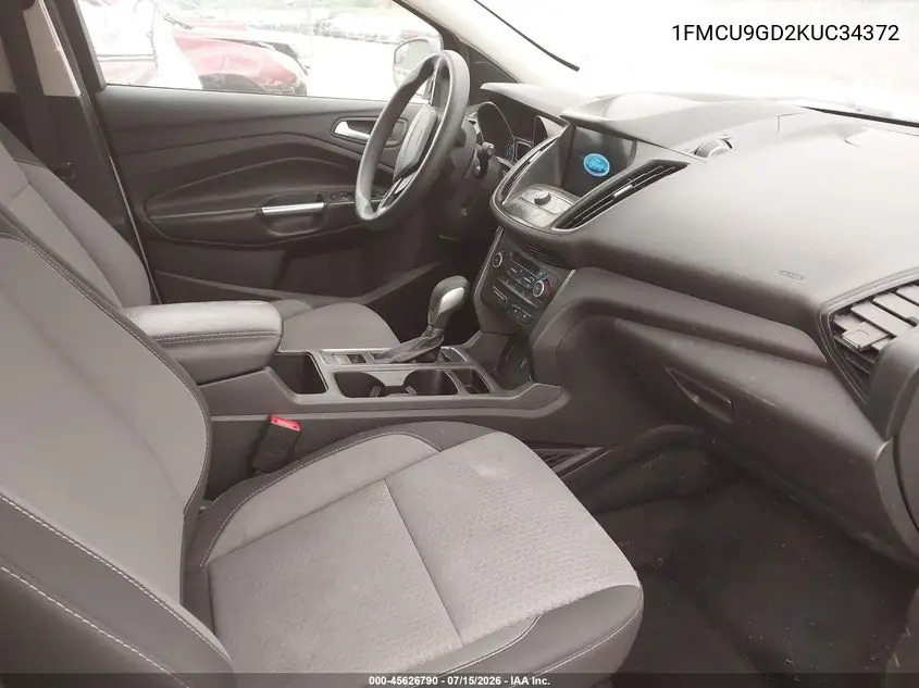 2019 Ford Escape Se VIN: 1FMCU9GD2KUC34372 Lot: 45626790