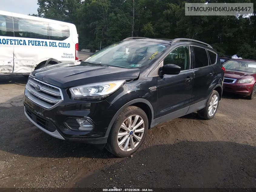 2019 Ford Escape Sel VIN: 1FMCU9HD6KUA45447 Lot: 45696087
