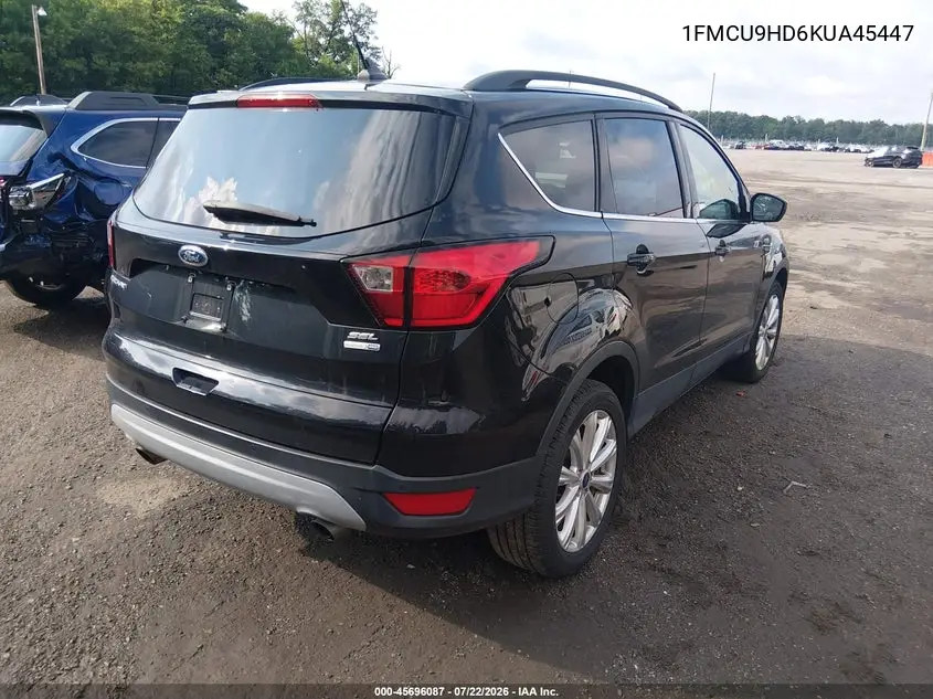 2019 Ford Escape Sel VIN: 1FMCU9HD6KUA45447 Lot: 45696087