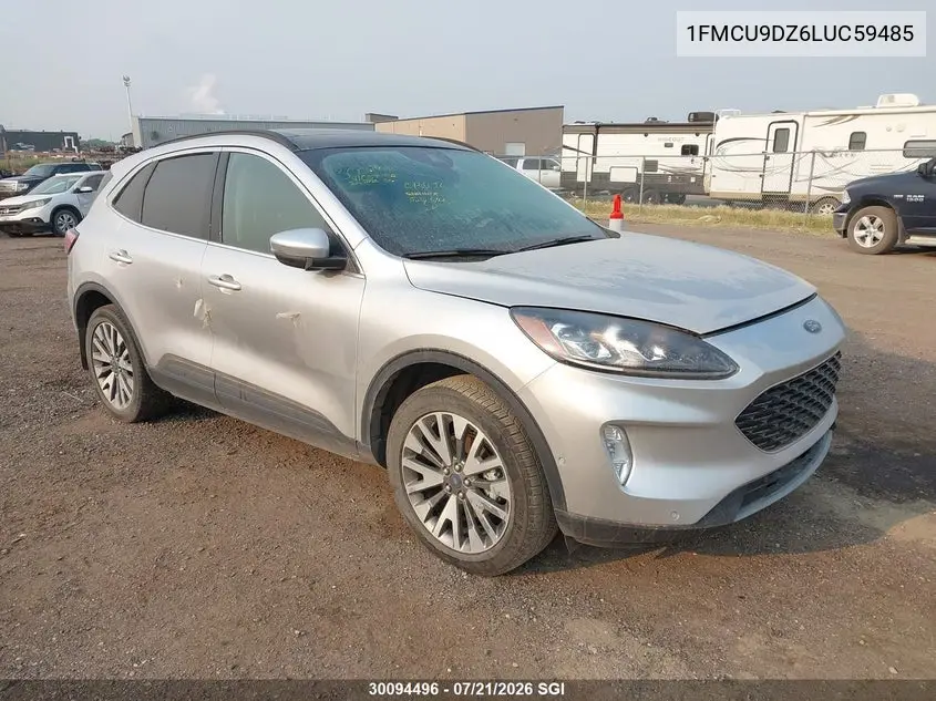2020 Ford Escape Titanium VIN: 1FMCU9DZ6LUC59485 Lot: 30094496