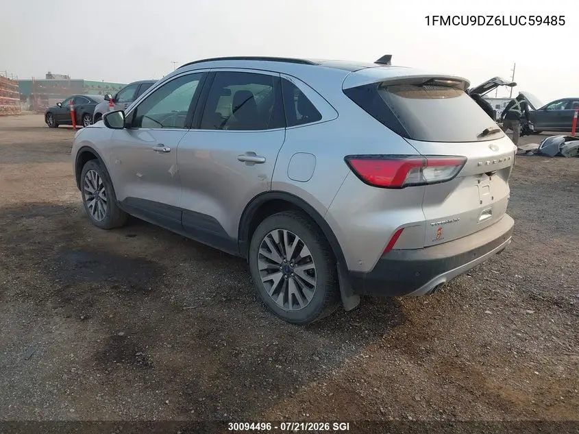 2020 Ford Escape Titanium VIN: 1FMCU9DZ6LUC59485 Lot: 30094496
