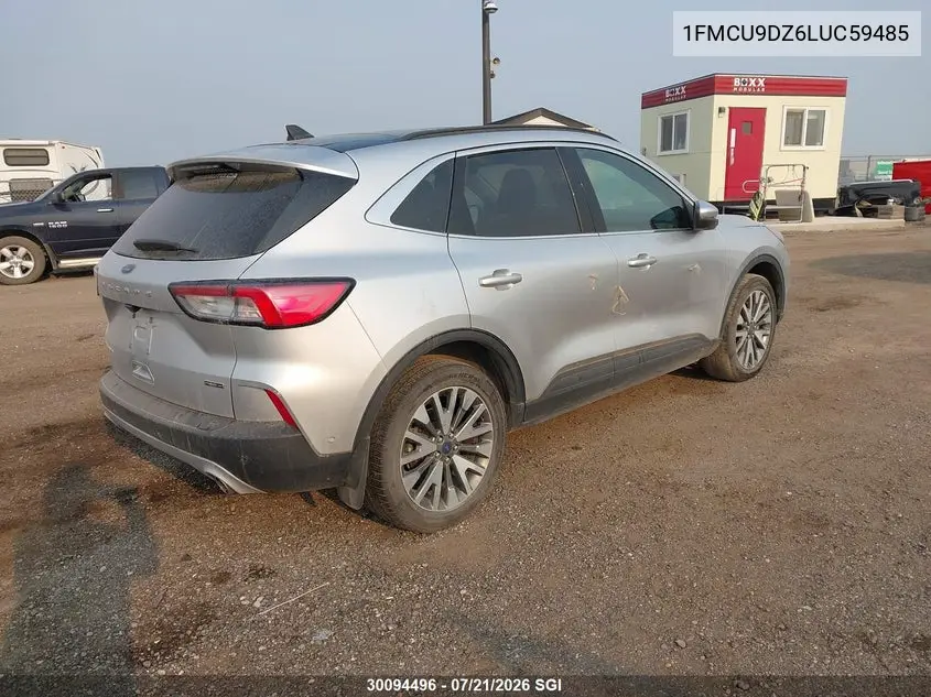 2020 Ford Escape Titanium VIN: 1FMCU9DZ6LUC59485 Lot: 30094496