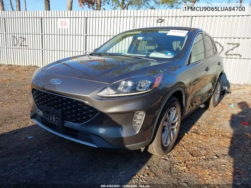 1FMCU9G65LUA84700 2020 Ford Escape Se