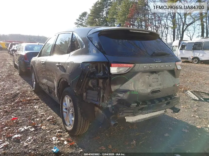 1FMCU9G65LUA84700 2020 Ford Escape Se