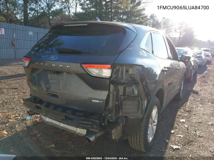 1FMCU9G65LUA84700 2020 Ford Escape Se