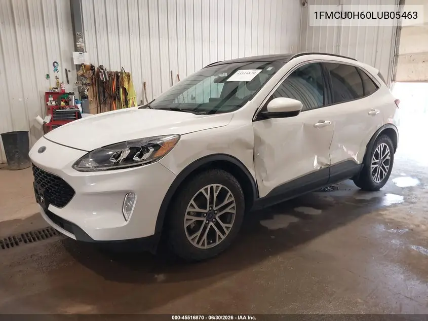 2020 Ford Escape Sel VIN: 1FMCU0H60LUB05463 Lot: 45516870
