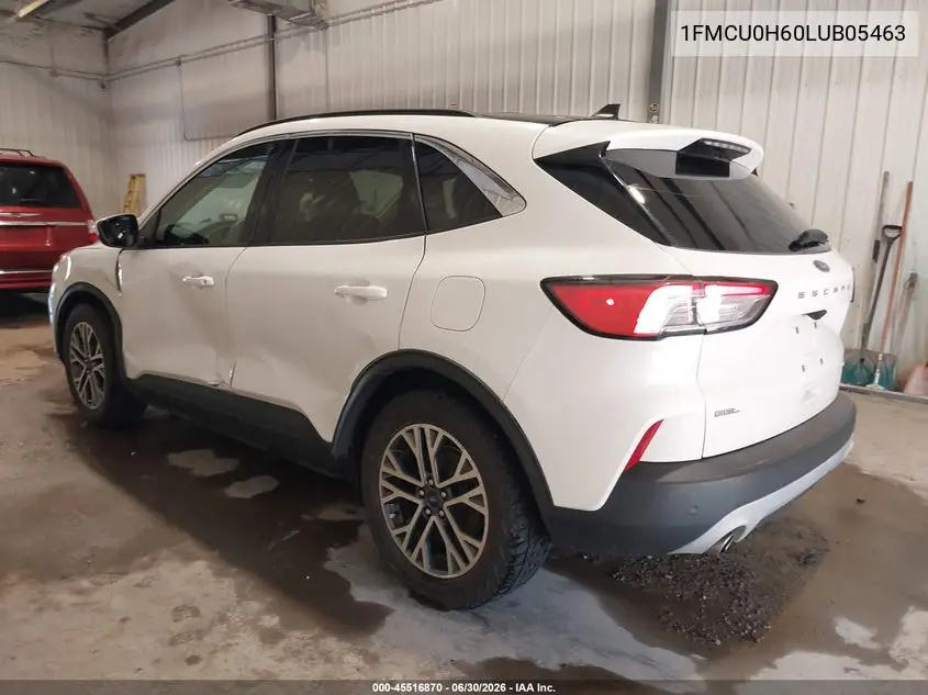 2020 Ford Escape Sel VIN: 1FMCU0H60LUB05463 Lot: 45516870