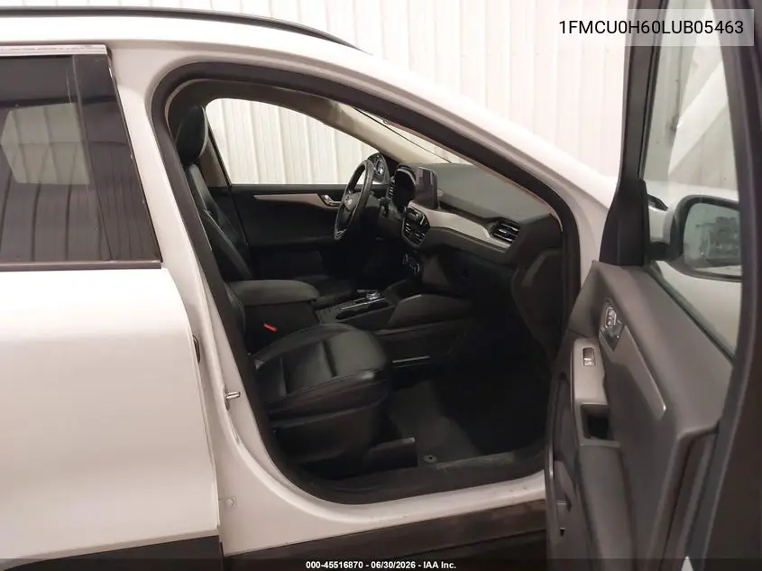 2020 Ford Escape Sel VIN: 1FMCU0H60LUB05463 Lot: 45516870