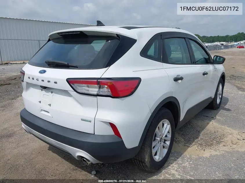 2020 Ford Escape S VIN: 1FMCU0F62LUC07172 Lot: 45680276