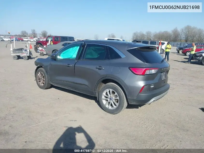 1FMCU0G62NUB21698 2022 Ford Escape Se
