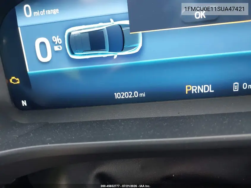 2025 Ford Escape Phev VIN: 1FMCU0E11SUA47421 Lot: 45652777